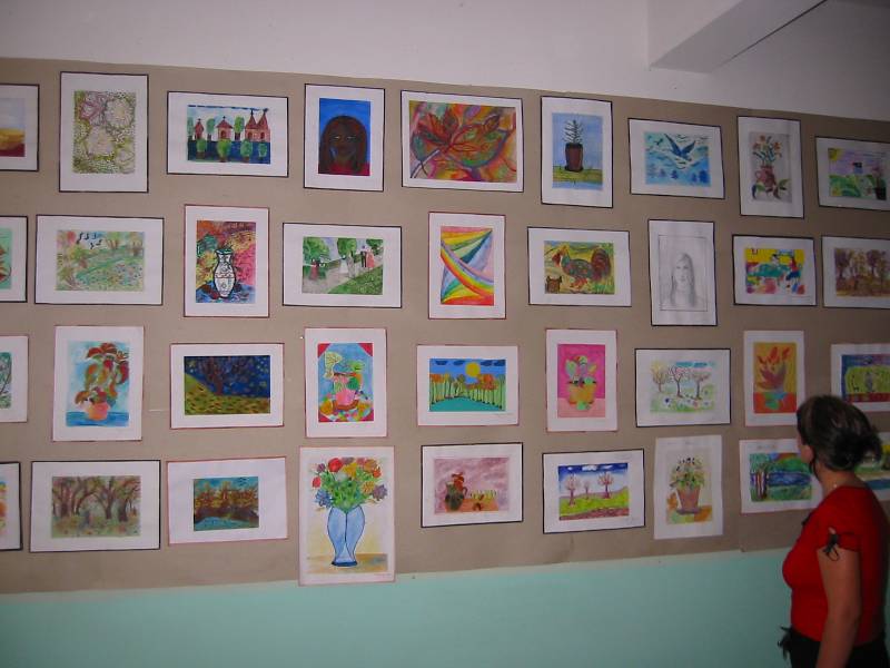Exhibition with paintings made by our pupils