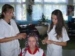 Hairdresser work room